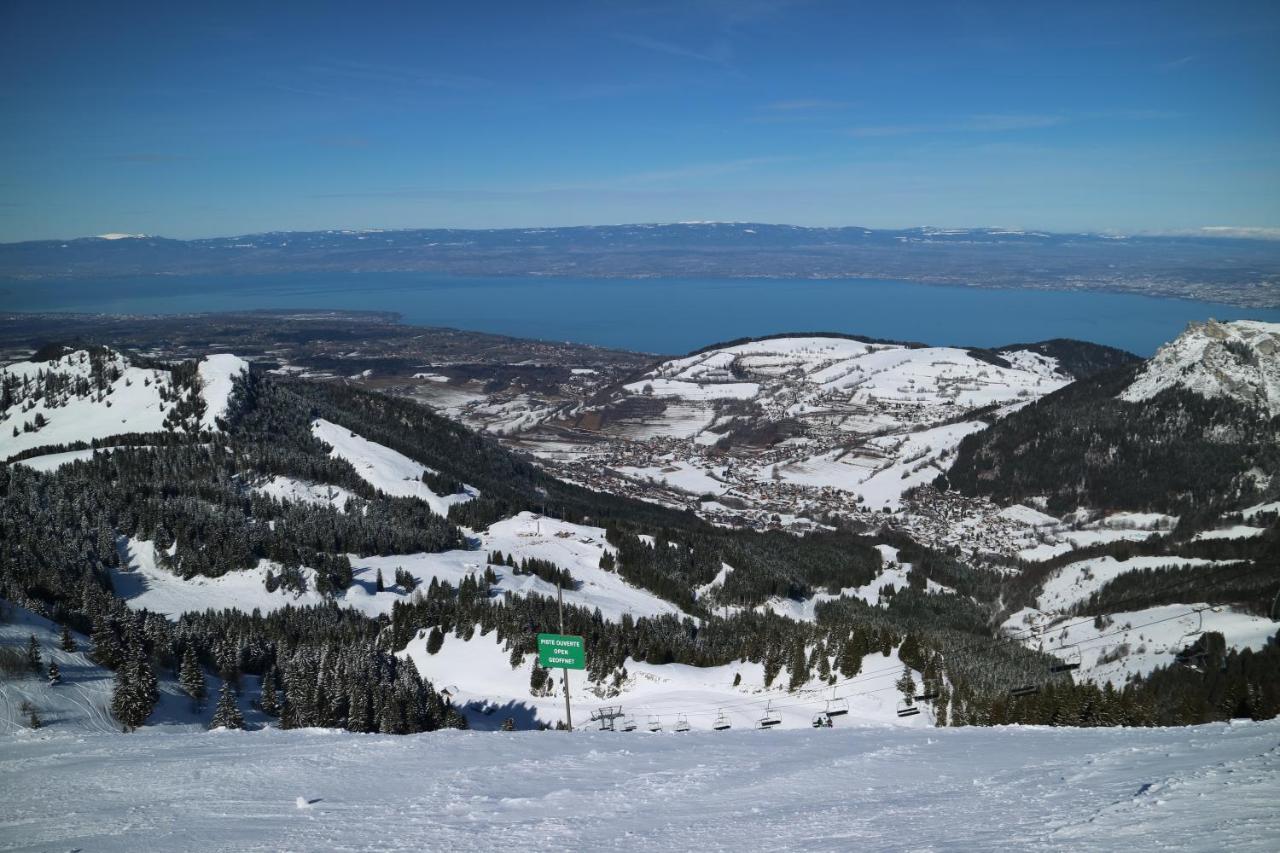Appartement T2 A Bernex Avec Wifi, Vue Sur Montagne Kültér fotó